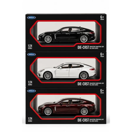 Porsche Panamera 1/24 Metal Gövdeli Sesli Işıklı Model Araba Çek Bırak 1 ADET