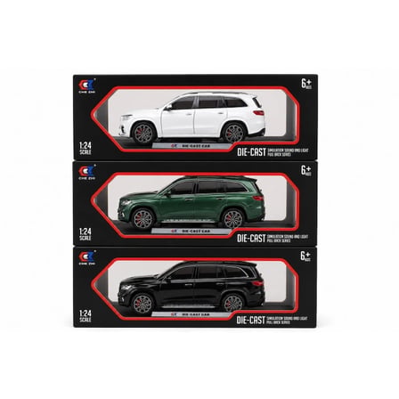 Mercedes GLS 600 Metal 1:24 Ölçek Oyuncak Araba Sesli Işıklı Çek Bırak Mekanizmalı