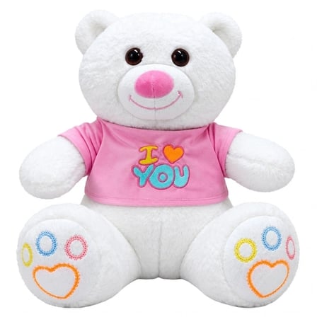 Elbiseli Peluş Ayıcık 60 CM I Love You Teddy Bear Yumuşak Sevimli Sarılmalık Oyuncak