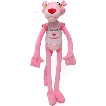 Peluş Pembe Panter 60 CM Uzun Bacaklı Yumuşak Sevimli Oyuncak Dekoratif Hediye