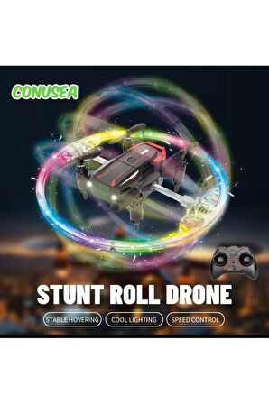 Katlanabilir Mini BK2 Drone Optik Akışlı LED Işıklı Tek Tuş Kalkış Katlanabilir Tasarım  RC Uzaktan Kumandalı DRONE