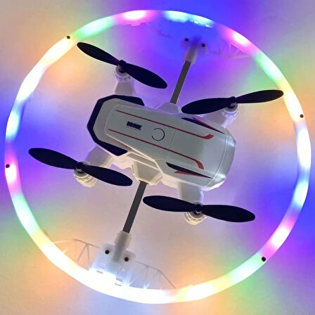 Katlanabilir Mini BK2 Drone Optik Akışlı LED Işıklı Tek Tuş Kalkış Katlanabilir Tasarım  RC Uzaktan Kumandalı DRONE