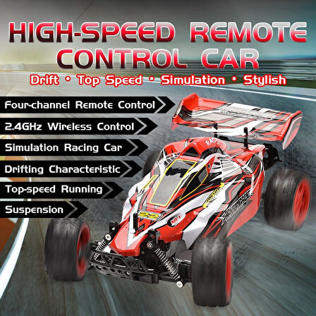 9010-1F 1:10 Kumandalı 40 CM  Dev Off-Road Araba – Şarjlı, 2.4GHz, Yüksek Hızlı RC Arazi Aracı