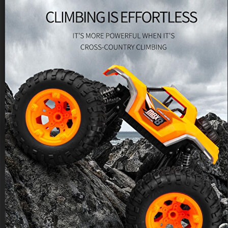 Kumandalı 33 CM Dev Off-Road Araba 15KM/H Hızlı, Şarjlı, 2.4GHz RC Tırmanıcı Arazi Aracı 9030-3F