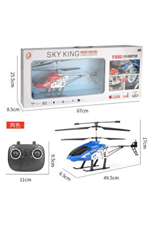 Uzaktan Kumandalı Şarjlı ve Işıklı Elektrikli RC Çocuk Helikopteri 50 CM
