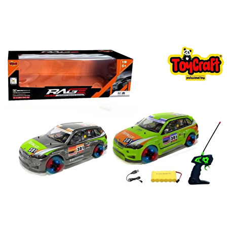 TOYCRAFT VelocityX  1:10 Ölçekli Şarjlı Uzaktan Kumandalı Yarış Arabası 10–15 km/h