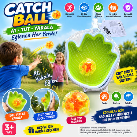 Catch Ball At Tut Yakala Oyunu Cırt Cırtlı Top Yakalama Oyuncağı Eğlenceli Çocuk Oyunu