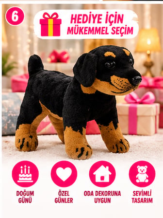 Sesli Peluş Köpek 40 CM Havlayan Gerçekçi Sevimli Köpek Oyuncak