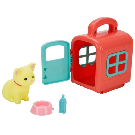 Taşıma Çantalı Sevimli Hayvanlar Seti Mini Hayvan Figürü ve Aksesuarları 1 Adet
