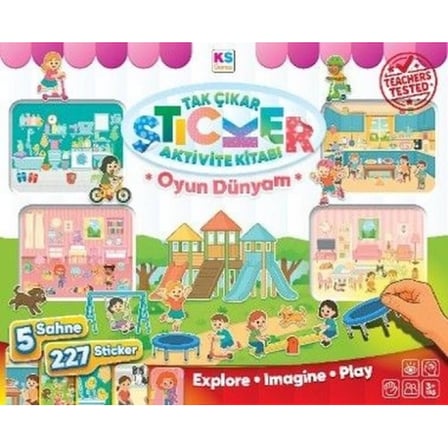Sticker Book Play World Oyun Dünyam Aktivite Kitabı 5 Sahne 227 Sticker Çocuklar İçin Çıkartma Kitabı