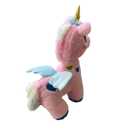 55 cm Peluş Unicorn Boynuzlu At Kanatlı Yumuşak ve Sevimli Çocuk Oyuncağı