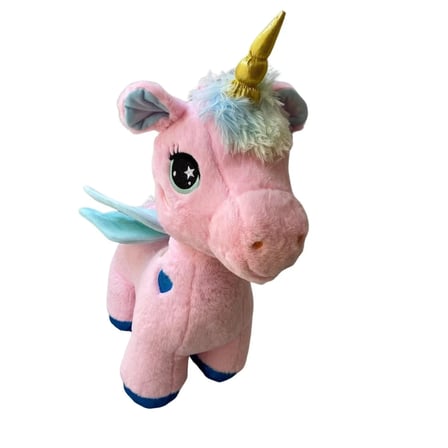 55 cm Peluş Unicorn Boynuzlu At Kanatlı Yumuşak ve Sevimli Çocuk Oyuncağı