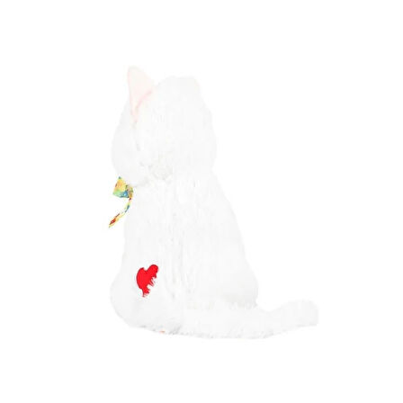 Sesli Peluş Van Kedisi 33 cm Miyavlayan Oyuncak Van Kedisi