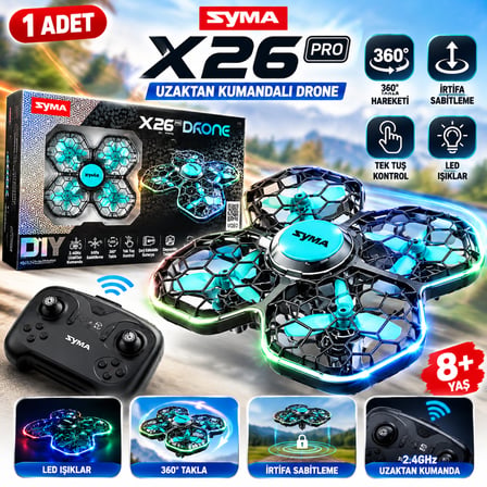 Uzaktan Kumandalı Drone 4 Pervaneli Drone 360° Takla İrtifa Sabitleme Tek Tuş Kontrol