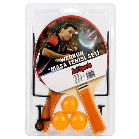 Fileli Masa Tenisi Seti 2 Raket 3 Top ve Fileli Eğlenceli Ping Pong Oyun| Çocuklar ve Yetişkinler İçin