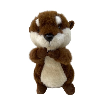 Sevimli Su Samuru Peluş Oyuncak 35 CM Ultra Yumuşak Sarılmalık Su Samuru  Gerçekçi Tasarım