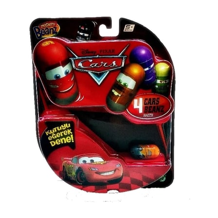 Mighty Beanz Cars 4'lü Paket Cars Temalı Koleksiyon Fasulyeleri Yuvarlanan Eğlenceli Oyuncak Seti