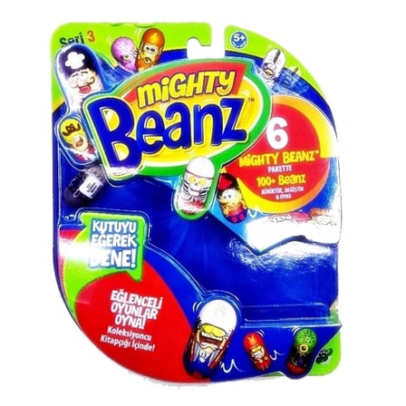 Mighty Beanz 6'lı Paket Seri 3 Yuvarlanan Koleksiyon Fasulyeleri Takla Atan Eğlenceli Oyuncak Seti