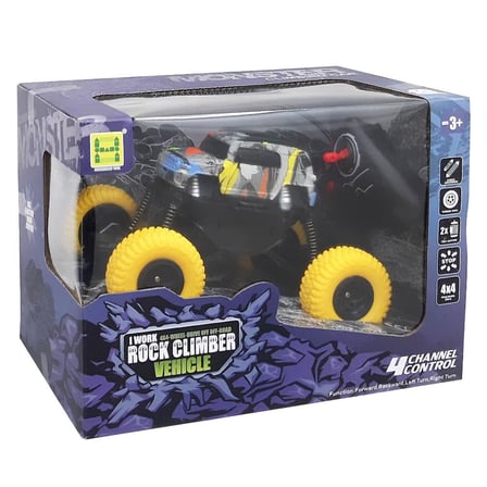Uzaktan Kumandalı 4x4 Rock Climber Off Road Jeep Büyük Tekerlekli Arazi Aracı