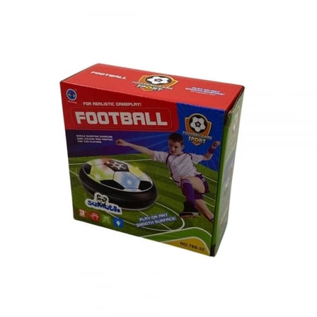 Havalı Futbol Topu Orta Boy 11 CM LED Işıklı Ev İçin Güvenli Kayar Disk Futbol Oyunu
