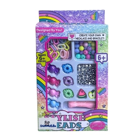 Stylish Beads Bilezik ve Kolye Yapım Seti Renkli Boncuklu Takı Tasarım Seti