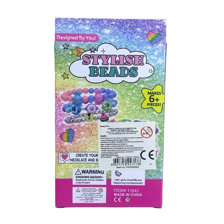 Stylish Beads Bilezik ve Kolye Yapım Seti Renkli Boncuklu Takı Tasarım Seti