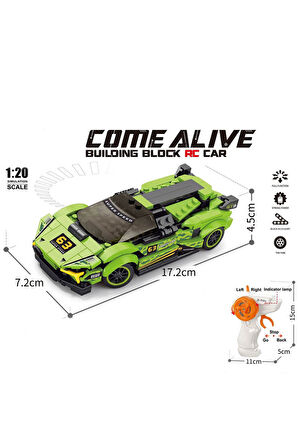 Uzaktan Kumandalı Şarjlı 275 Parça Lamborghini Lego Yapı Seti Spor Araba