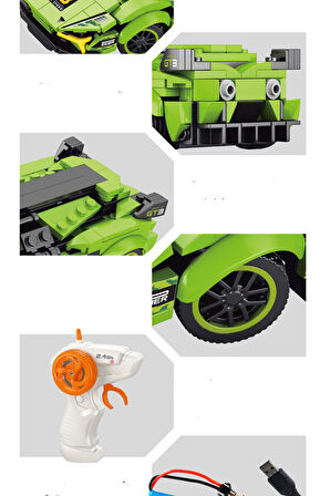 Uzaktan Kumandalı Şarjlı 275 Parça Lamborghini Lego Yapı Seti Spor Araba