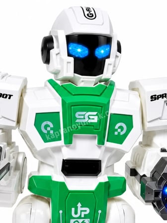 Uzaktan Kumandalı Akıllı Robot – Vantuz ve Su Topu Atabilen Sesli Işıklı Robot Oyuncak