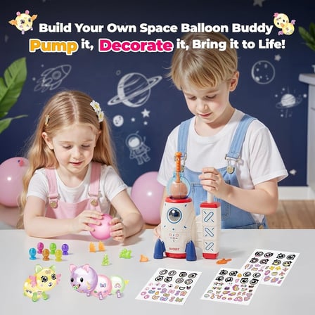Rocket Balon Makinesi Kendi Karakterini Tasarla 100+ Aksesuarla Eğlenceli Balon Yapım Seti