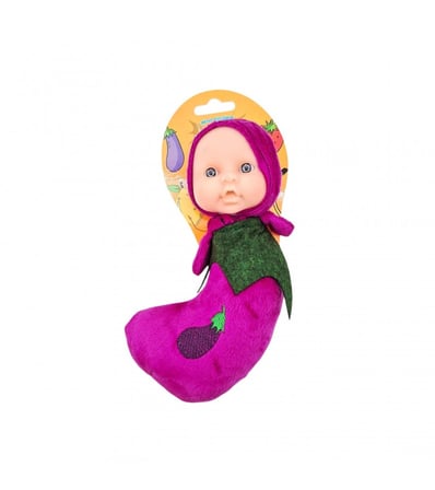 Askılı Meyve Kostümlü Bebiş Bebek 4'lü Set Peluş Meyve Tasarımlı Mini Oyuncak Bebekler