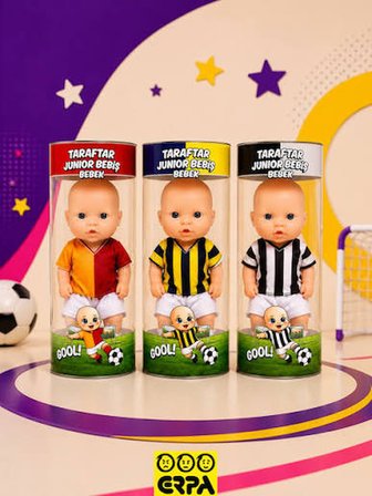 Taraftar Junior Bebiş Bebek 1 Adet Lisans Temalı Mini Taraftar Bebek Taraftar Belirtiniz