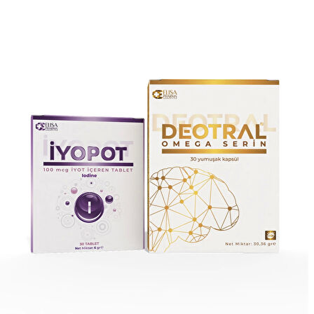 Deotral Omega Serin 30 Softgel & İyopot, Takviye Edici Gıda