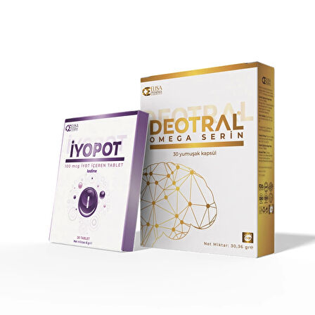 Deotral Omega Serin 30 Softgel & İyopot, Takviye Edici Gıda