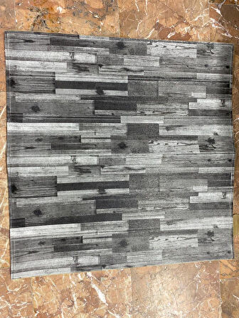 70x70cm Silinebilir Kendinden Yapışkanlı Gri Antrasit Renk Estetik Salon Antre Duvar Paneli Kağıdı 