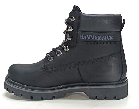 HAMMER JACK 102 16600 G Hakiki Deri Unisex Bot Siyah