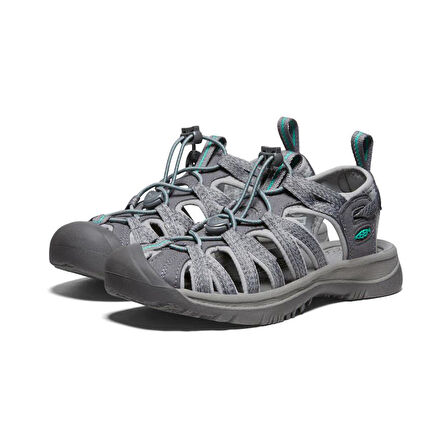 Keen 1022814 Whisper Medium Grey/Peacock Green Kadın Sandalet