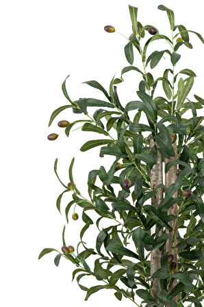Siyah Saksıda 100 Cm Yapay Zeytin Ağacı