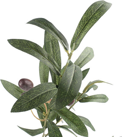 Yapay Zeytin Dalı Dekoratif 95 cm 6 Zeytinli