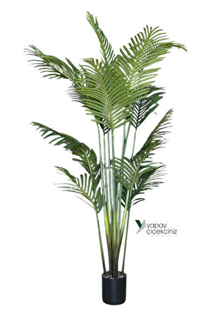 190 cm Islak Dokulu 14 Dallı Lüks Yapay Areka Ağacı