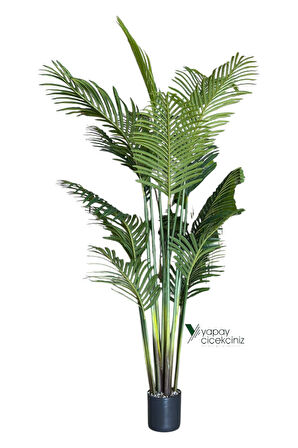 190 cm Islak Dokulu 14 Dallı Lüks Yapay Areka Ağacı