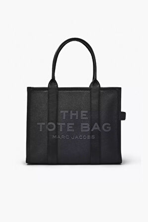 Kadın The Leather Large Tote Bag Tote Çanta - Siyah | undefined