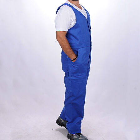 Formteks İşçi Kolsuz Tulum Gabardin Sax