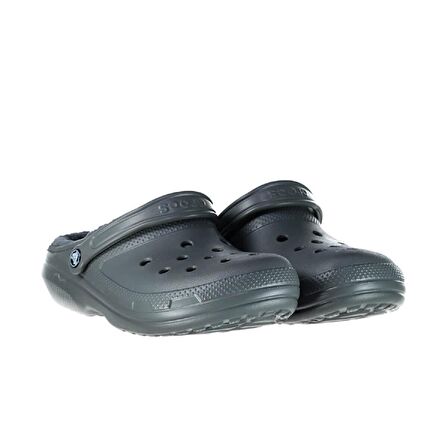 Crocs 203591 Classic Lined Clog Koyu Gri