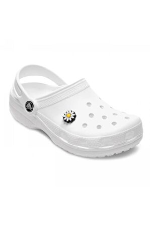 Crocs Jibbits Beyaz Daisy Ayakkabı Terlik Süsü 10007608 J01059 