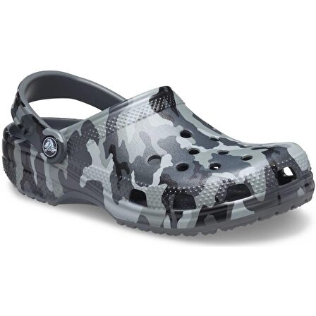 Crocs Classic Printed Camo Clog Unisex Terlik 206454-0IE Slate Grey/Multi