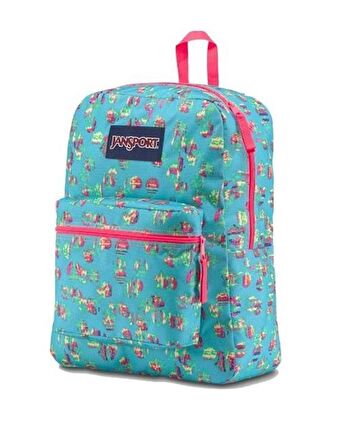 Jansport Exposed Mirage Dots Sırt Çantası Turkuaz 3027
