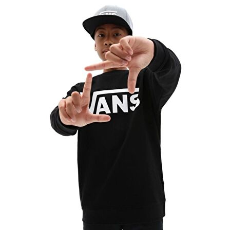 Vans By Vans Classıc Crew Boys Siyah Sweatshirt