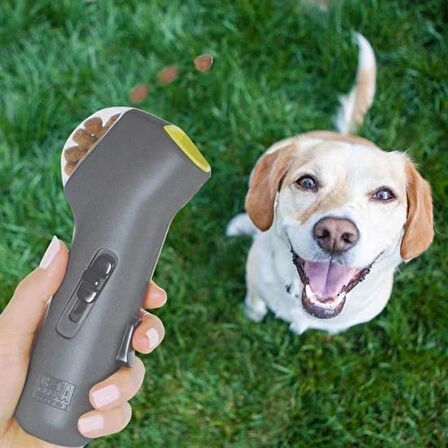 CT-STONES® Kedi ve Köpekler İçin Hazneli Mama Fırlatma Oyuncağı Yem Atıcı Aparat