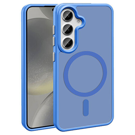 Gpack Samsung Galaxy S24 FE Kılıf Magsafeli Mat Arka Yüzey Sio Kapak